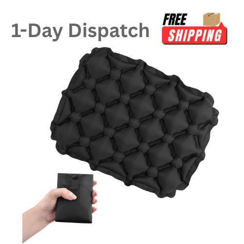 TRIWONDER Ultralight Inflatable Seat Cushion Compact Air Pad Black
