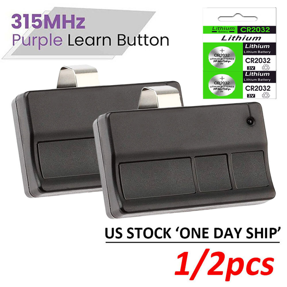 2 Replace for LiftMaster Raynor Remote Control 373LM Button Garage Door Opener