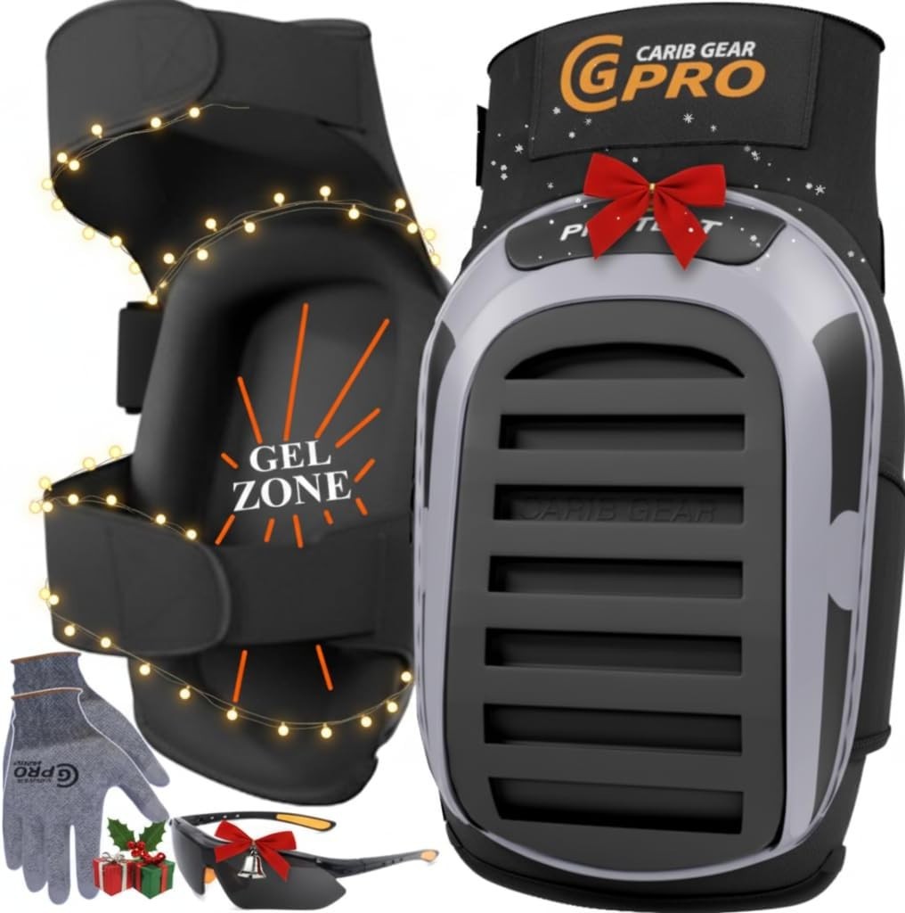 Men's Professional Construction Knee Pad for Work - Heavy Duty Pad, Extra Thi...