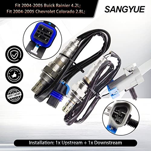 2X Oxygen Sensor for 2004-2005 Trailblazer EXT 4.2L Upstream + Downstream