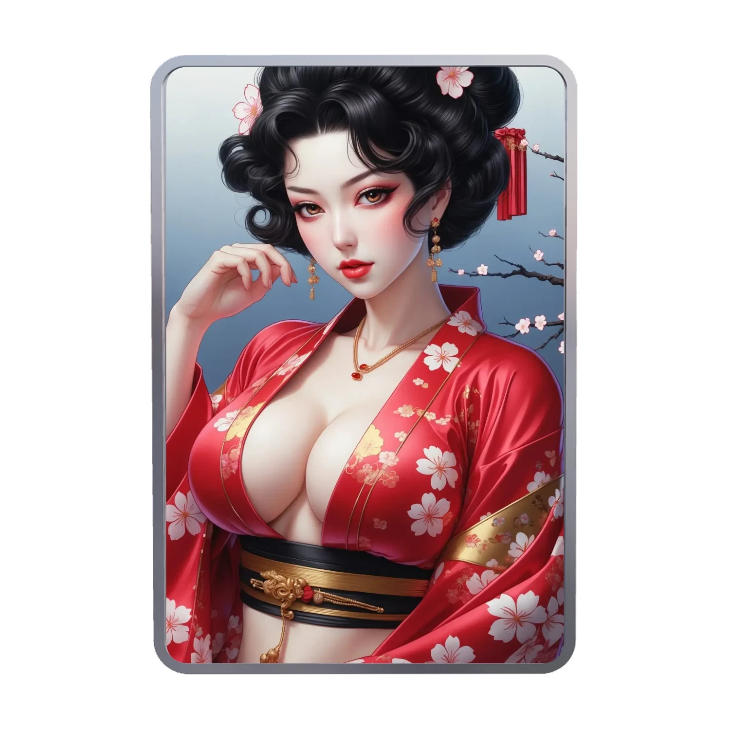 SEXY! 1 oz .999 Fine Silver Colorized Naughty Art Bar – Limited