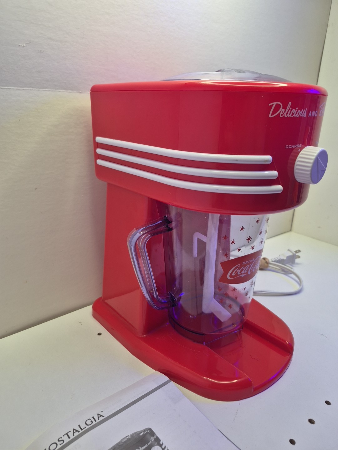Coca Cola Slushie Maker Machine Ice Smoothie Beverage 40oz Capacity Works