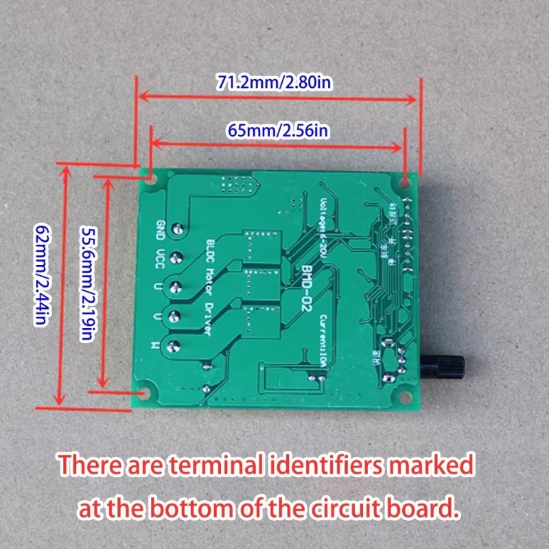 Brushless Motor Control Board 200W 24V Reverse Rotation Security For Automation