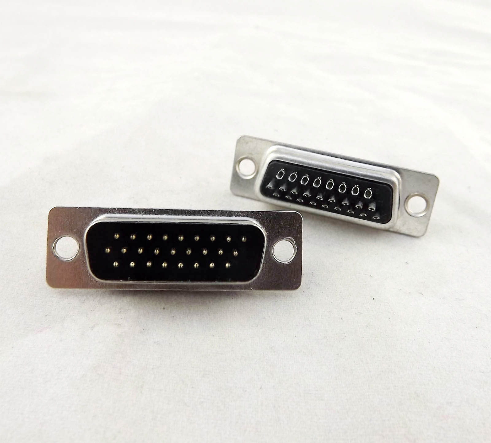 5x D-SUB DB26 26 Pin Male Straight Solder Type Adapter Connector 3 Rows DB26M
