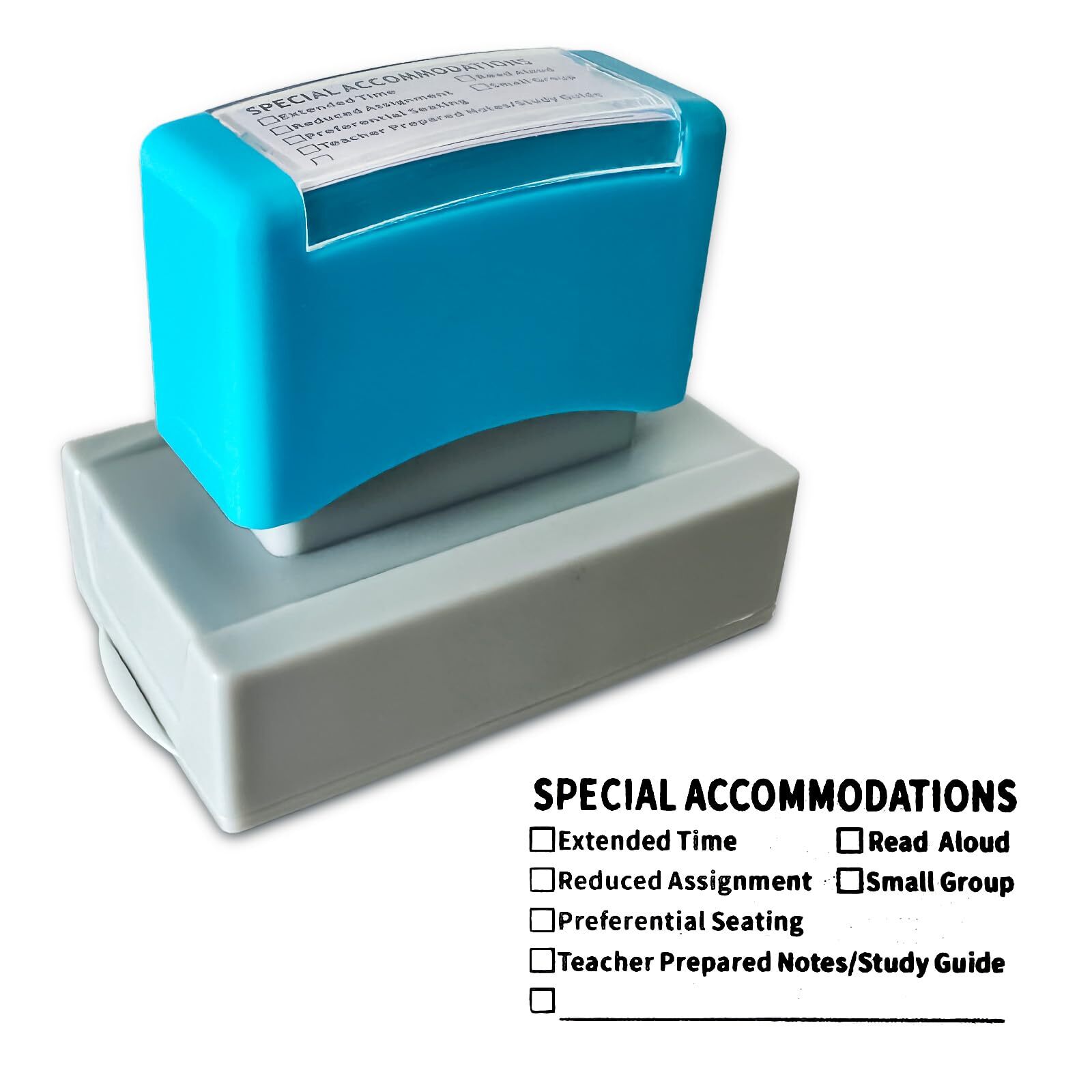Special Accommodations Self Inking Stamp for Teachers SPED Modifications Rubb...