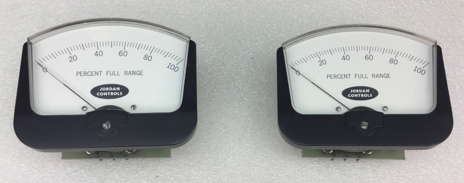 JORDAN CONTROLS MT-6110 PERCENT FULL RANGE PANEL METER [SET OF 2] NEW NO BOX