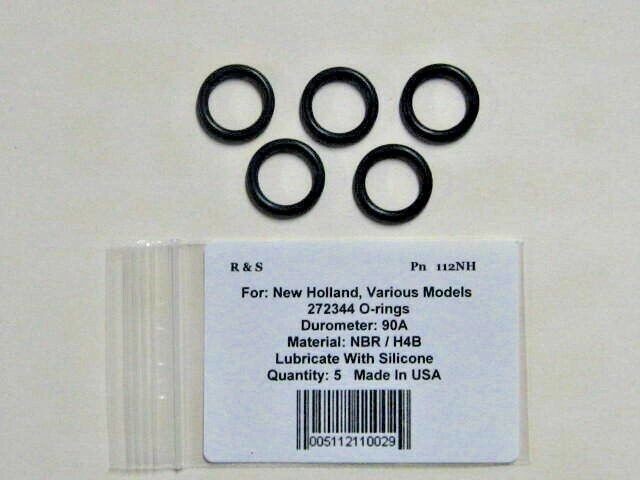 5 Compatible New Holland O-Rings Part # 272344 / R&S 112NH / NBR 90 Mat