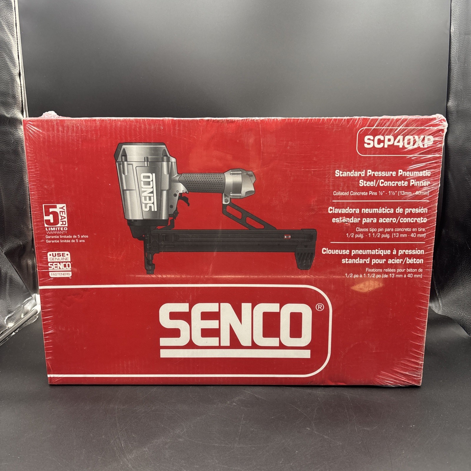 SENCO Scp40xp Pneumatic Steel/concrete Pinner for 1/2" - 1-1/2" Fasteners - NEW