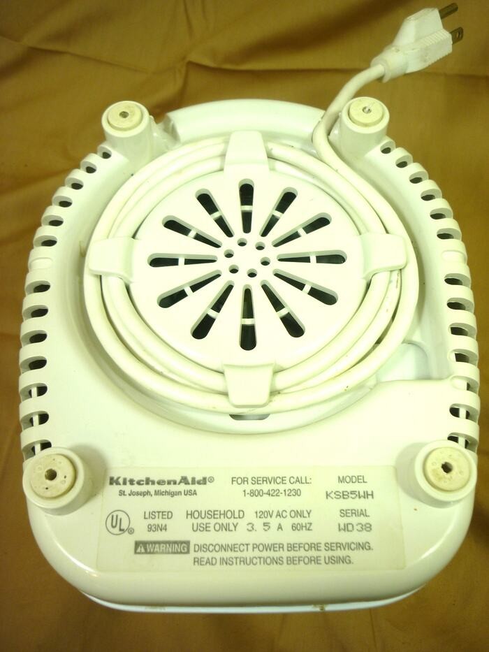 KitchenAid KSB5WH Blender Base Only White 26A057