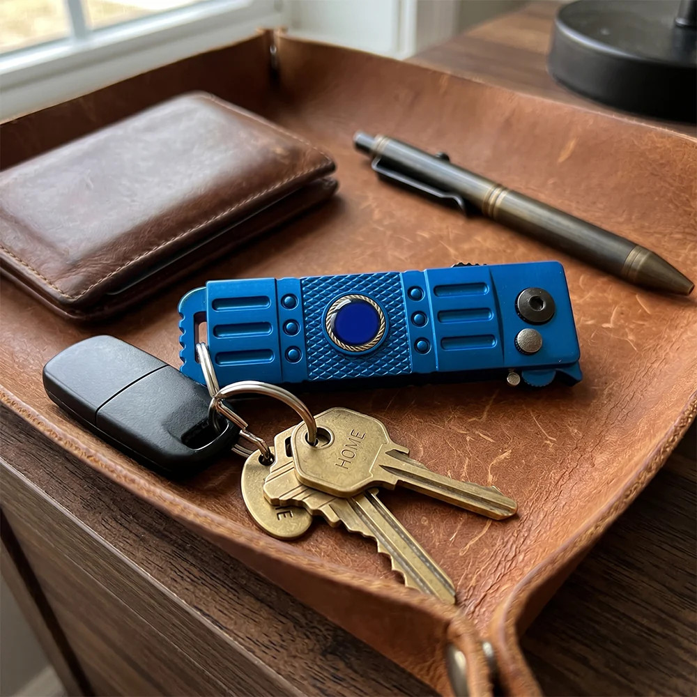 2-in-1 EDC Keychain Lighter & Utility Tool | Refillable Pocket Multitool