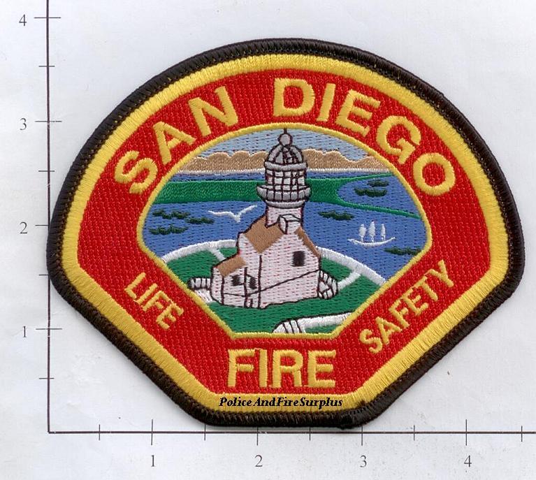 California - San Diego CA Fire Department Patch Life Safety  Lighthouse
