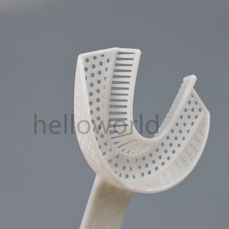 6 Pieces Dental Disposable Plastic Impression Trays L&M&S Upper & Lower Quadrant