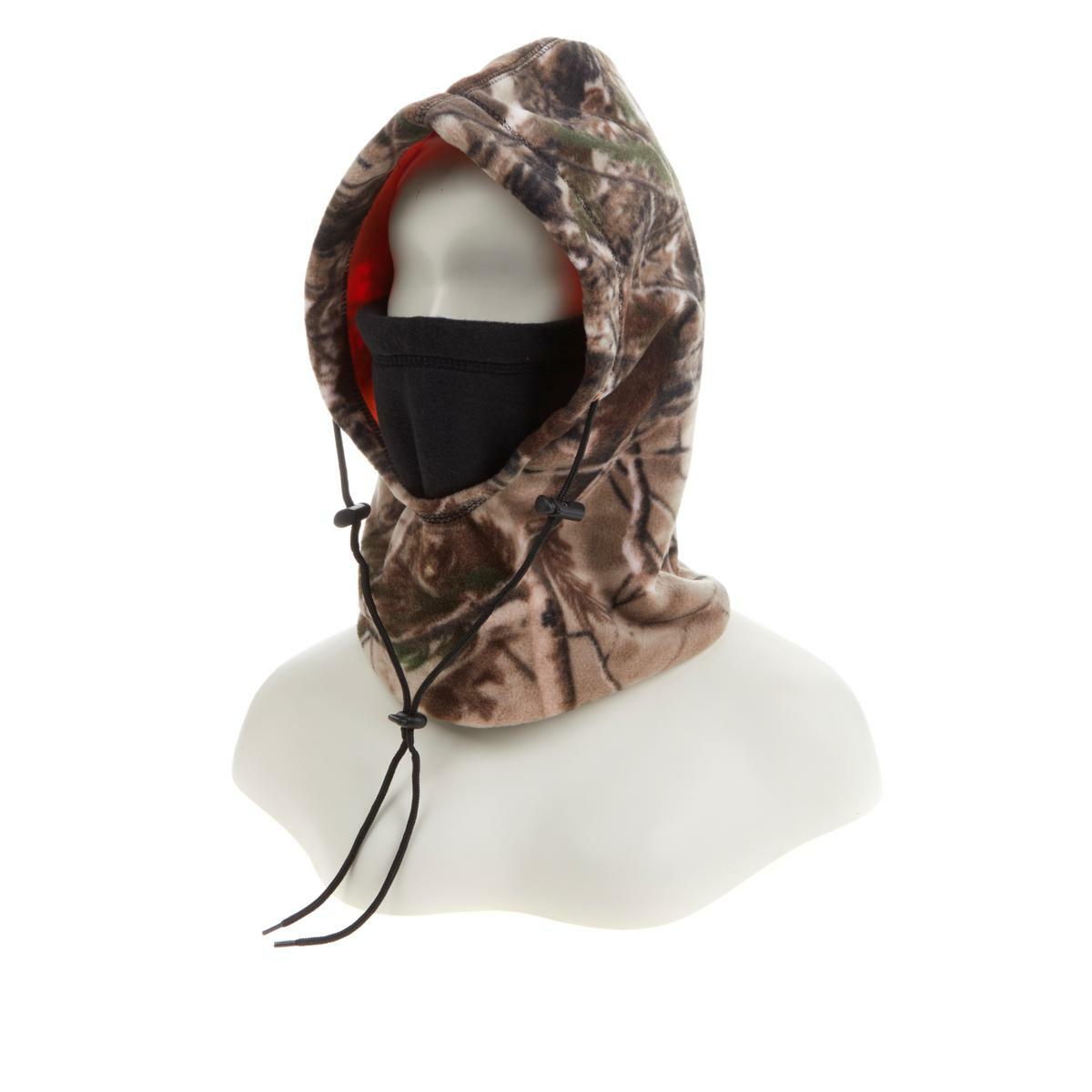 Arctic X Unisex Adult 6-in-1 Reversible Fleece Hood/Bag/Scarf Black Multi