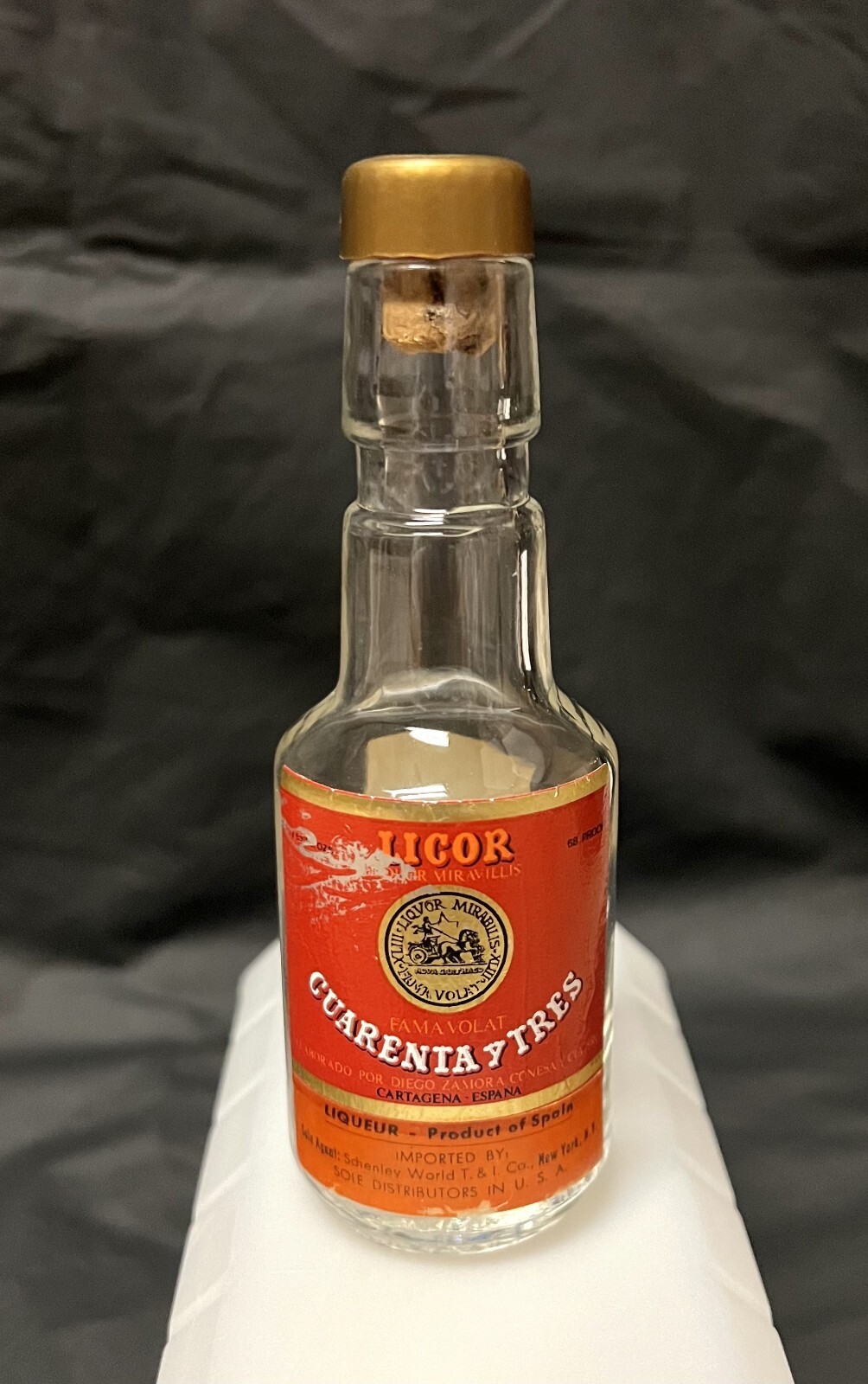Vintage *Licor 43 Cuarenta y Tres* Mini Collectible Bottle Liquor/Liqueur 1960s