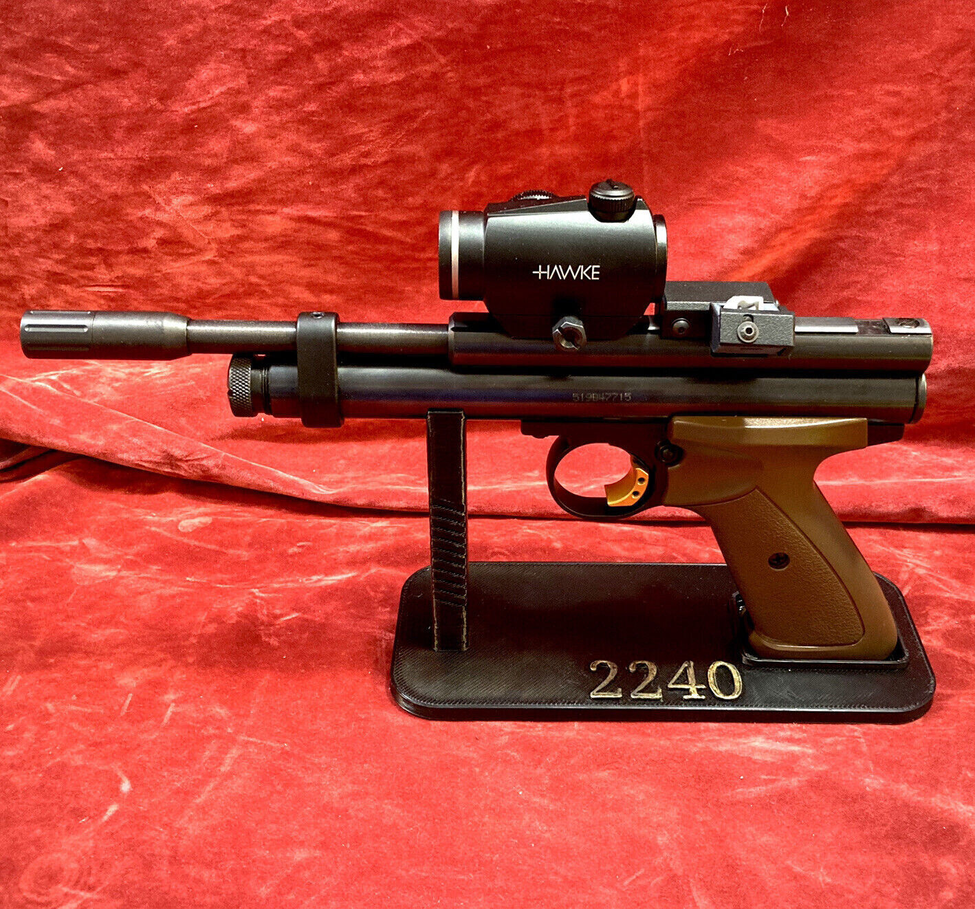 CROSMAN 1377 Pellet Gun Display Stand Holder Pedestal Rack Customizable