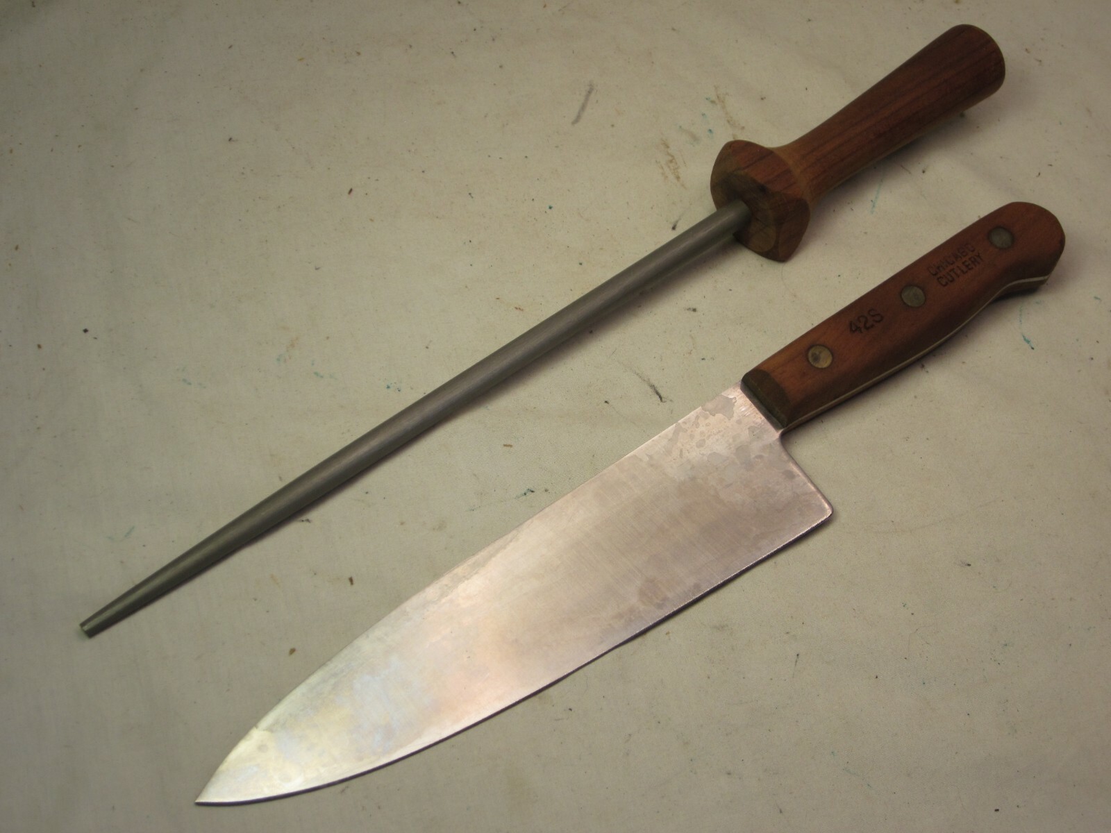Chicago Cutlery 42S & sharpening rod U.S.A. quality knife and knives sharpener