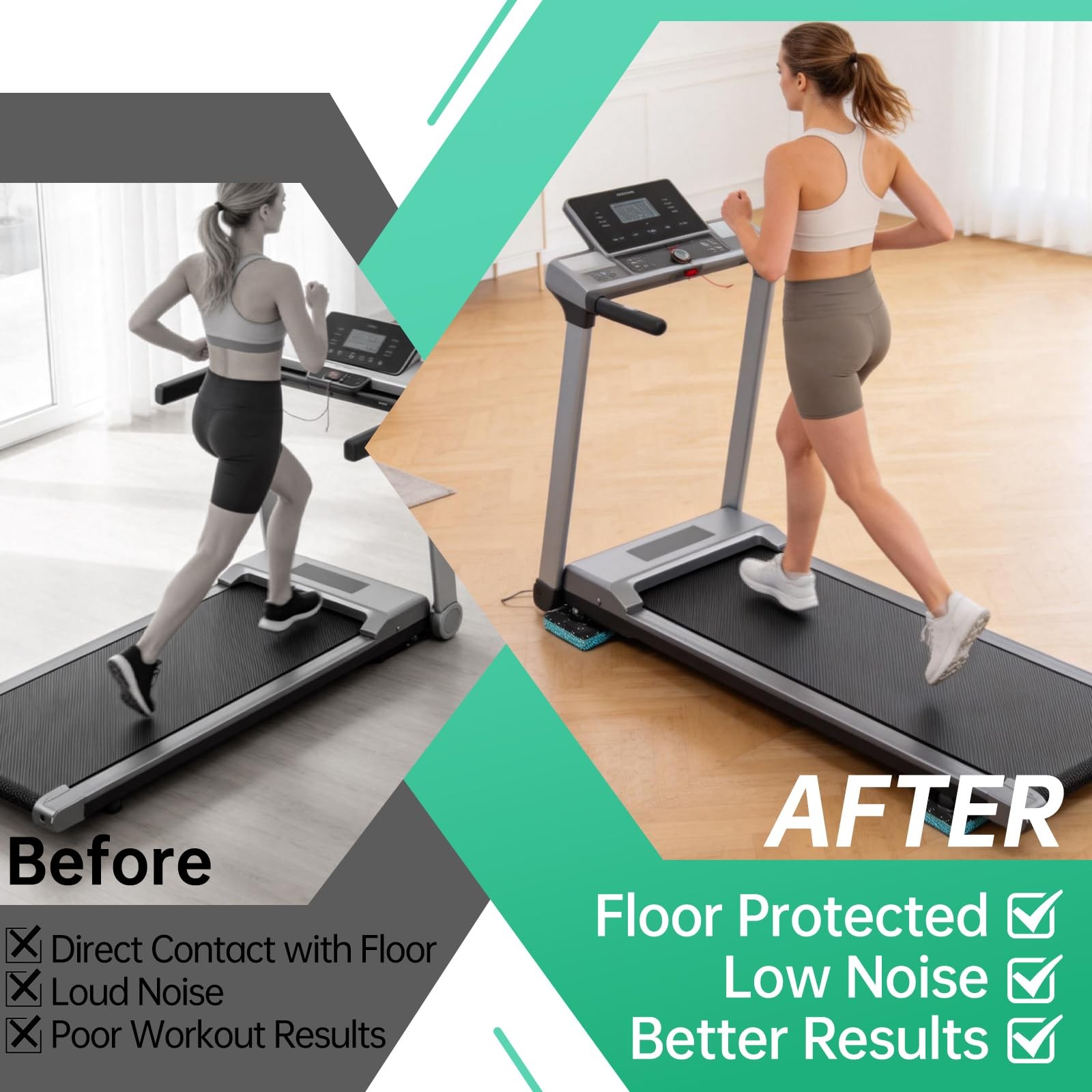 Treadmill Incline Riser Blocks, 4 PCS Walking Pad Incline Blocks, High-Density R