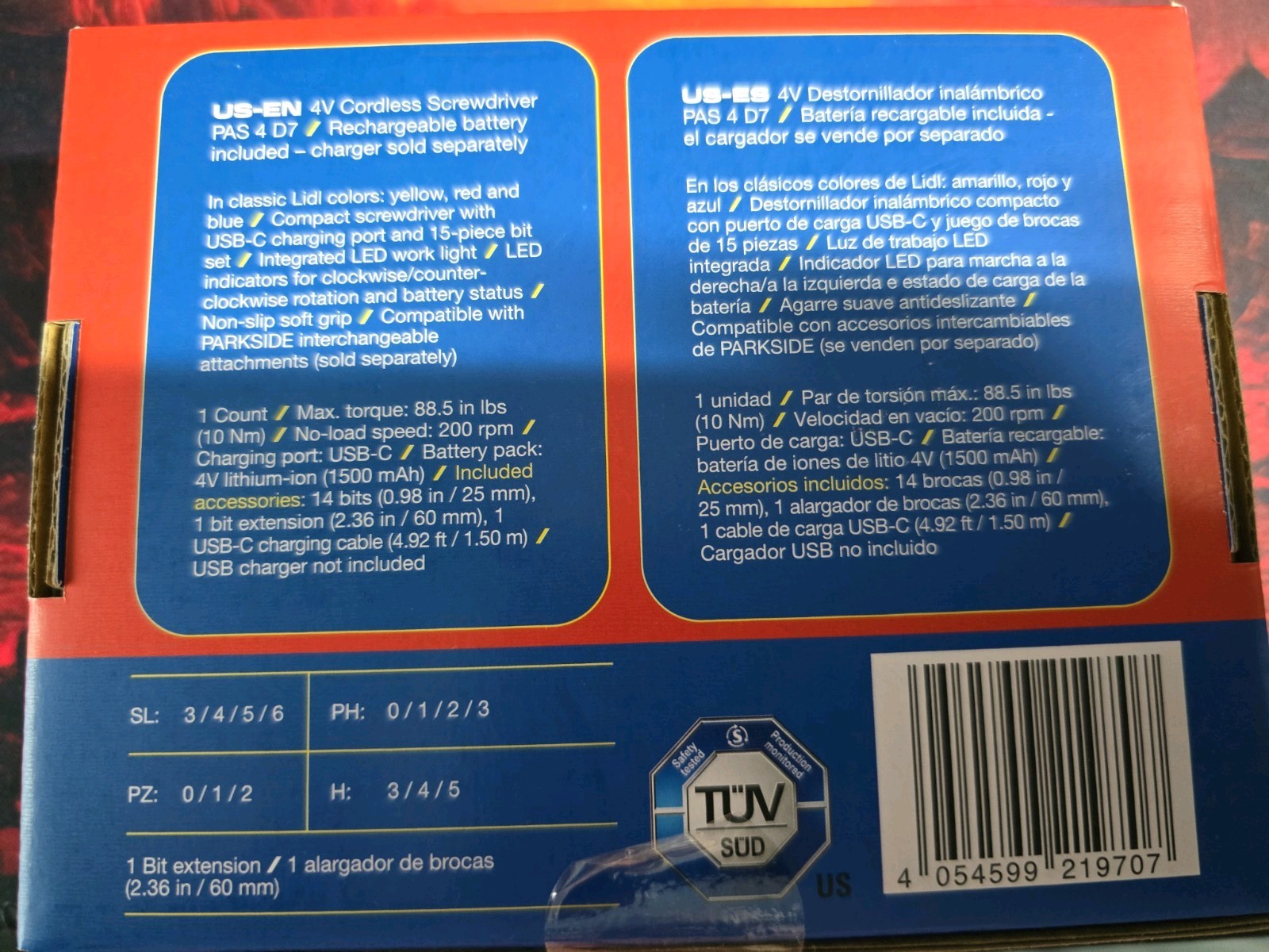 Lidl Edition - Parkside 4v Cordless Screwdriver