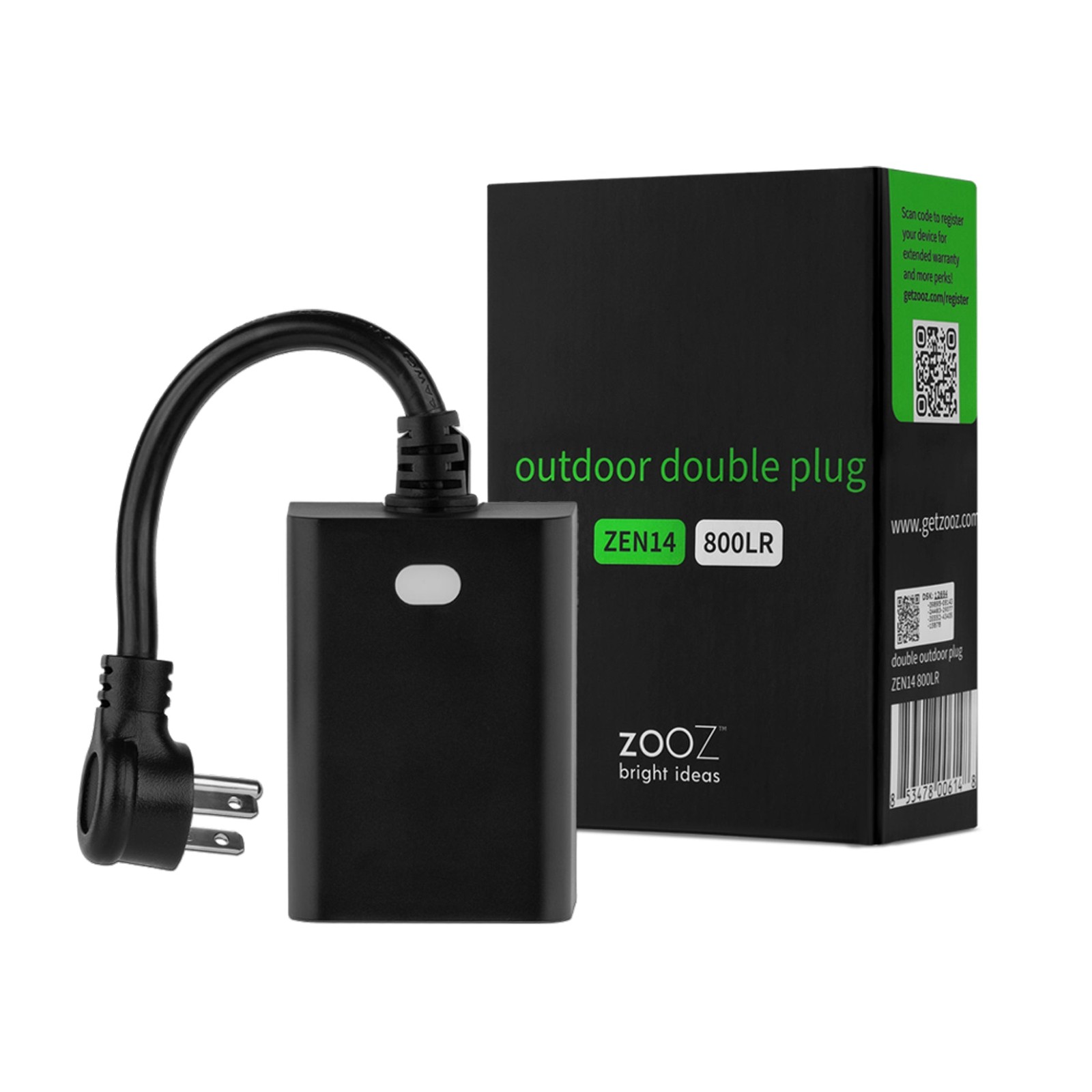 Zooz 800 Z-Wave Outdoor Double Plug Smart Plug Smart Home NEW