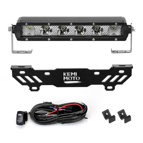 X3 Shock Tower Light Bar with Mount Bracket and Rocker Switch Wiring Harness