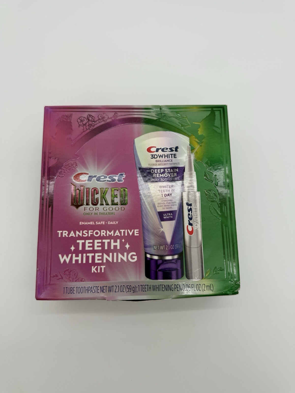 Crest Wicked Deep Stain Remover Toothpaste and 3D Whitening Pen EXP 4/27