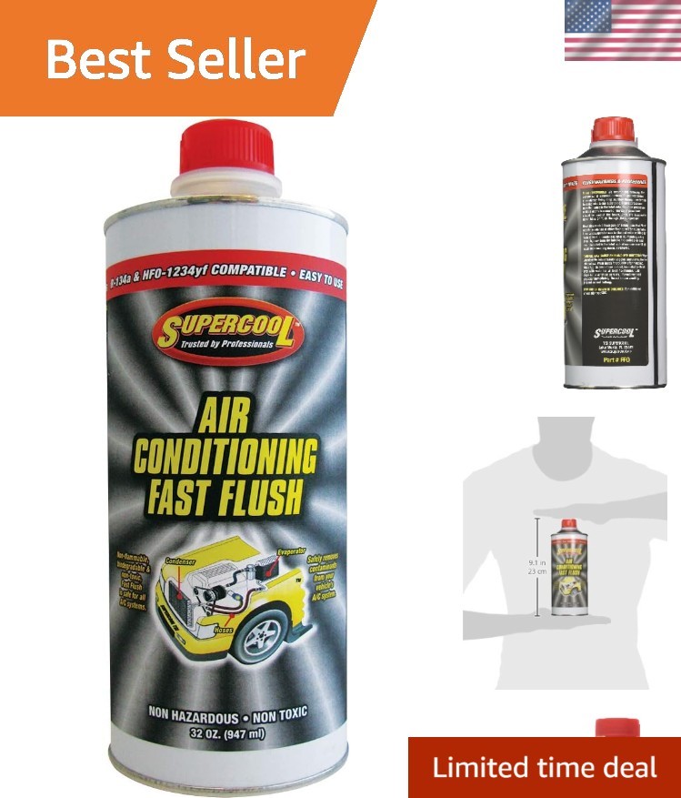 High-Temp A/C Flush, 32 fl. oz. Flash Point Greater Than 250 F