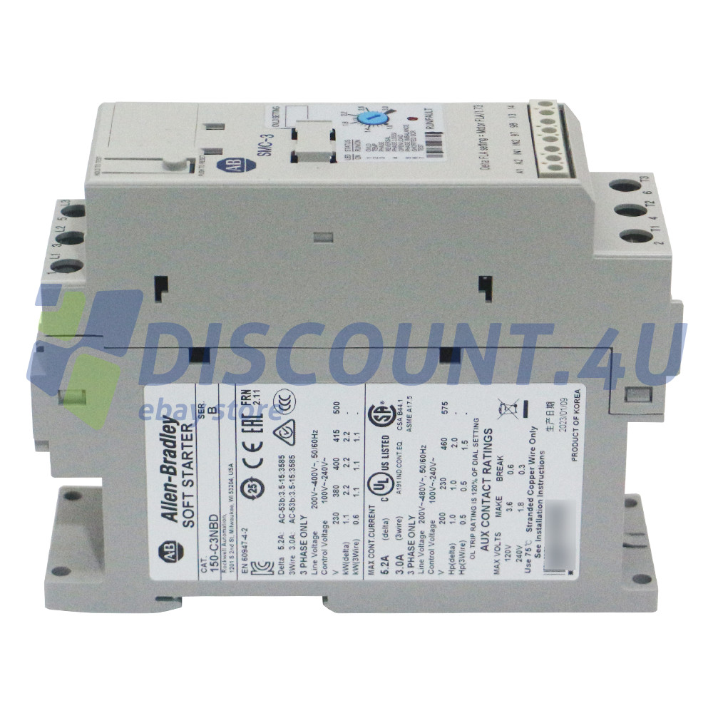 Allen-Bradley 150-C3NBD /A New Factory Sealed SMC Flex Smart Motor Controller