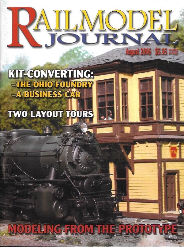 Railmodel Journal Aug.2006 EMD F7A Diesel Pennsy SP Friant Ohio Foundry Genesis
