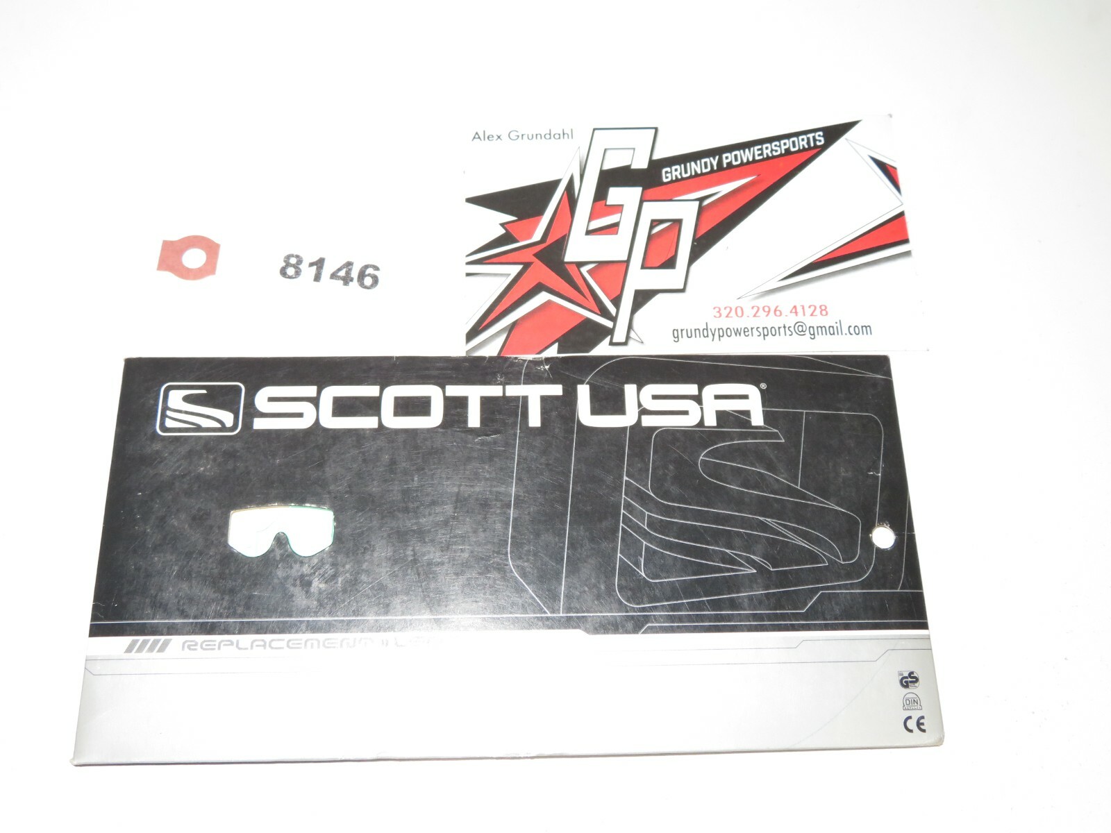 Scott - NOS Lexan Lens Voltage R Clear Qty 1 - 0-0343-01-0-CLR