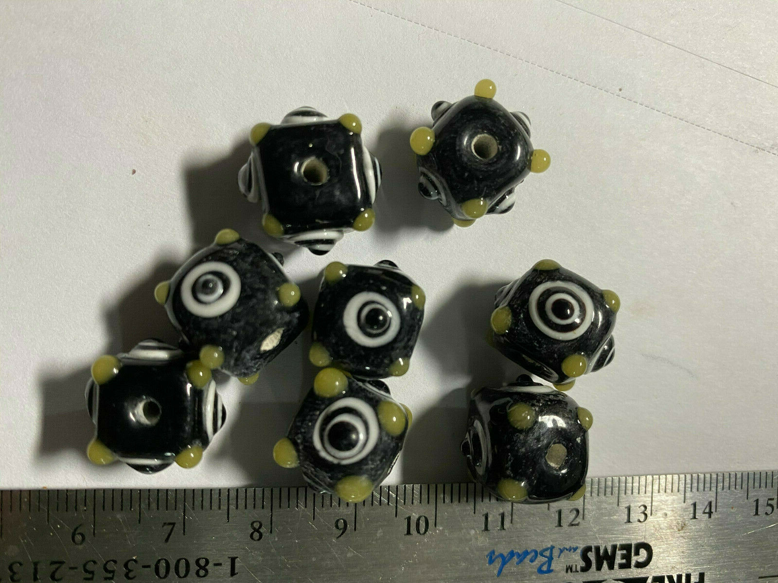 Vintage Mystic Evil Eye Beads **** UPICK*** Mystic Nazuri Evil Eye Bead Pendants