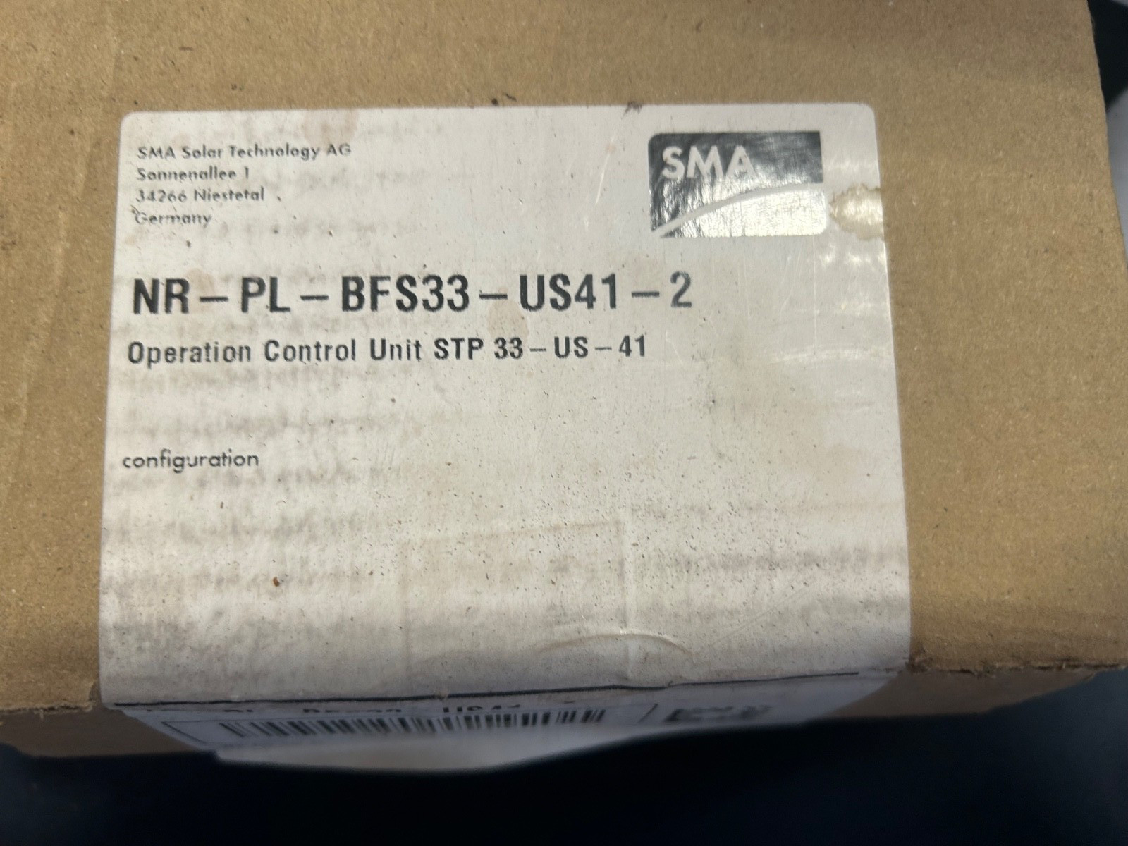 SMA Inverter BFS Board NR - PL - BFS33 - US41 -2 STP 33 - US - 41