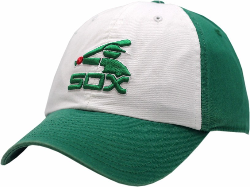 Chicago White Sox Hat Buckle Back Batterman Green & White Hat