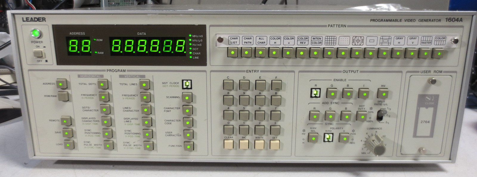 LEADER 1604A Programmable Video Generator