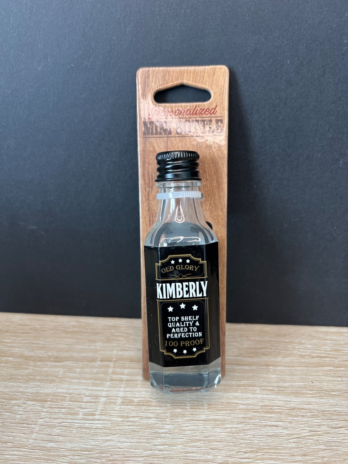 Personalized "Kimberly" Mini Bottle, Old Glory, Top Shelf Quality, Gift, Montana