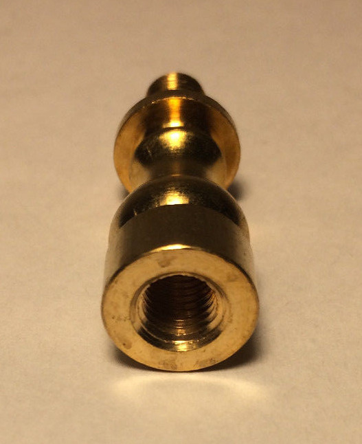 NEW 1" HEIGHT TURNED Brass Lamp SHADE FINIAL RISER - Unfinished Brass #RIS67U