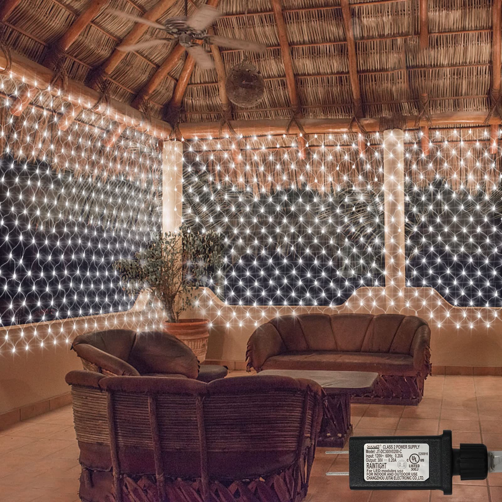 Echosari 720 Led Net Lights 20Ft X 13Ft Large Size Bush Lights Plug In Remote
