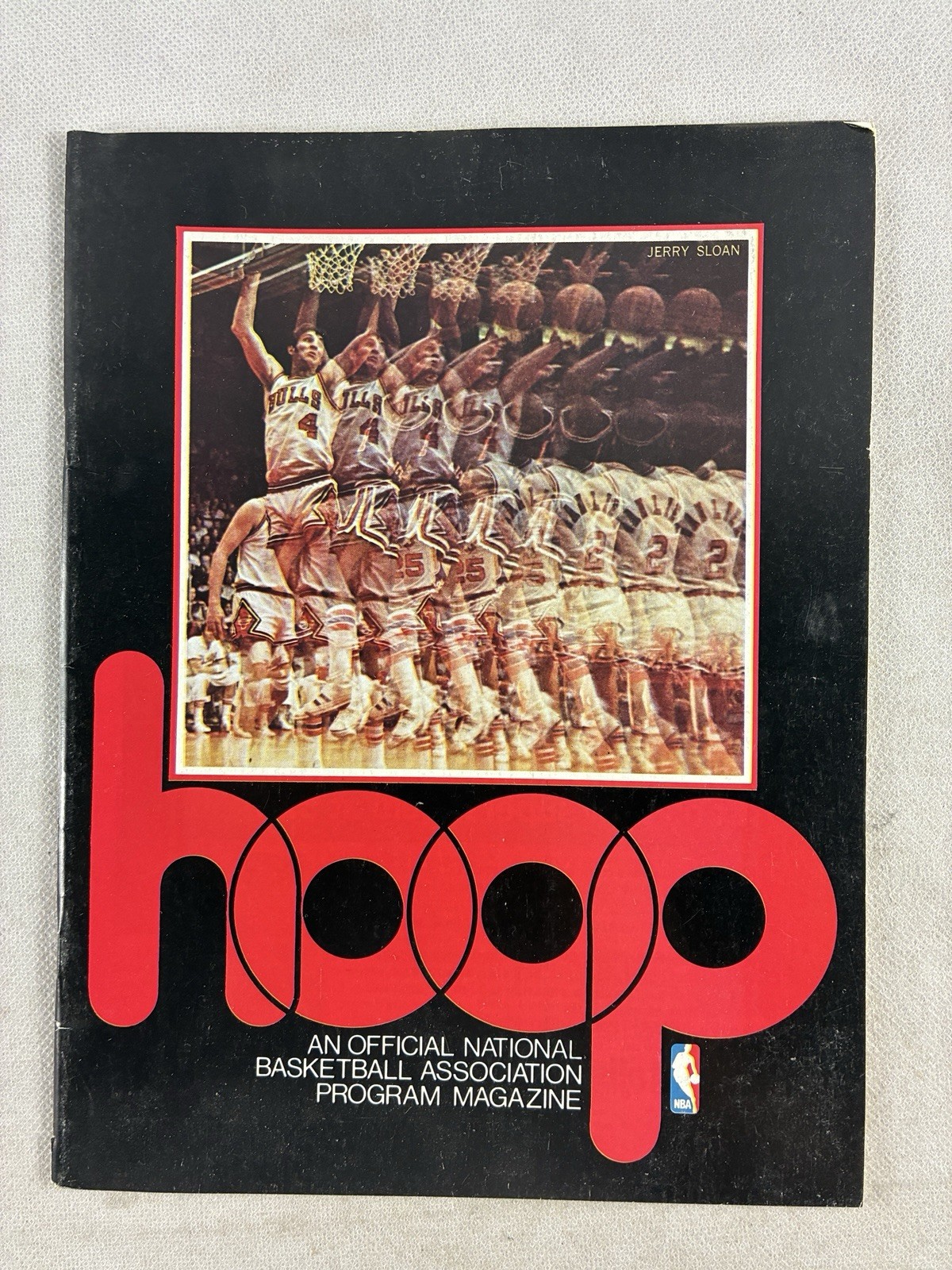 Hoop NBA Program, Jerry Sloan, 1975-76, Kansas City Kings vs Chicago Bulls