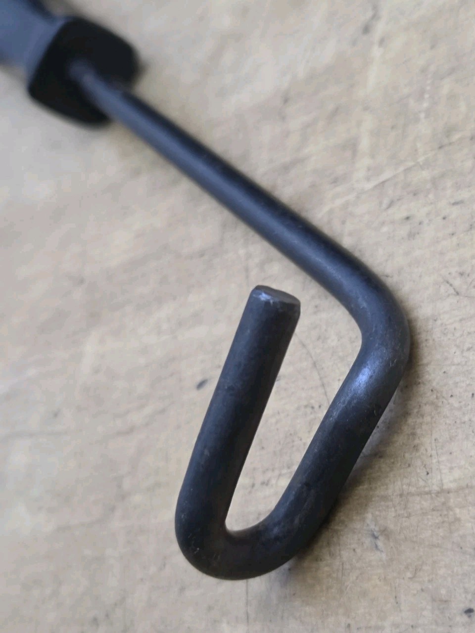 Vintage Snap On B1359A - Black Hard Handle Brake Spring Retainer Spring Tool