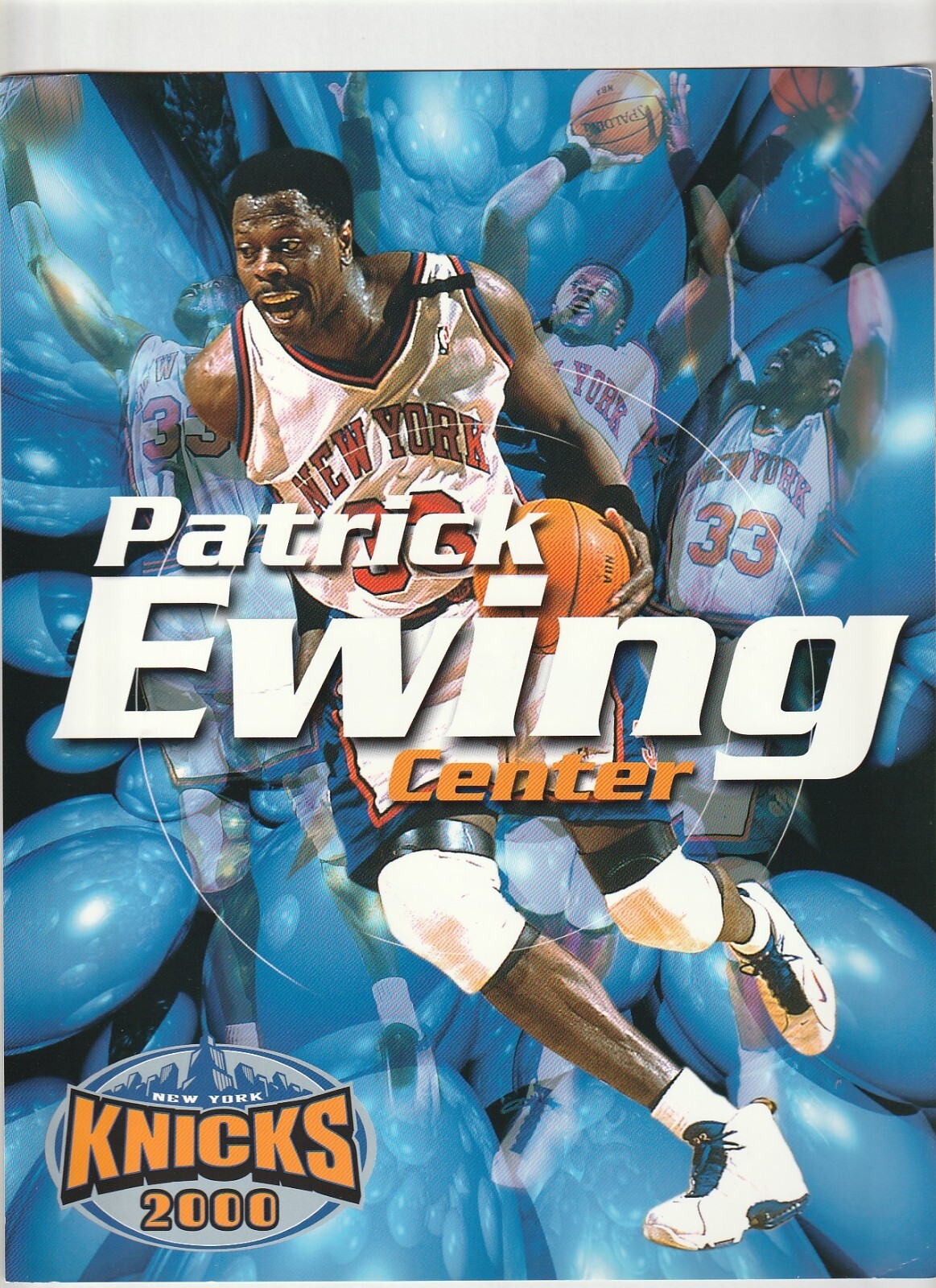 May 14, 2000 Knicks vs Pacers Playoff Basketball Program W/Patrick Ewing 8X10