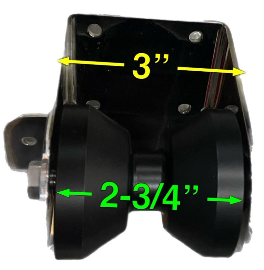 Seafox 268 Bow Roller Assembly 316SS P/N: SFB-268BRA