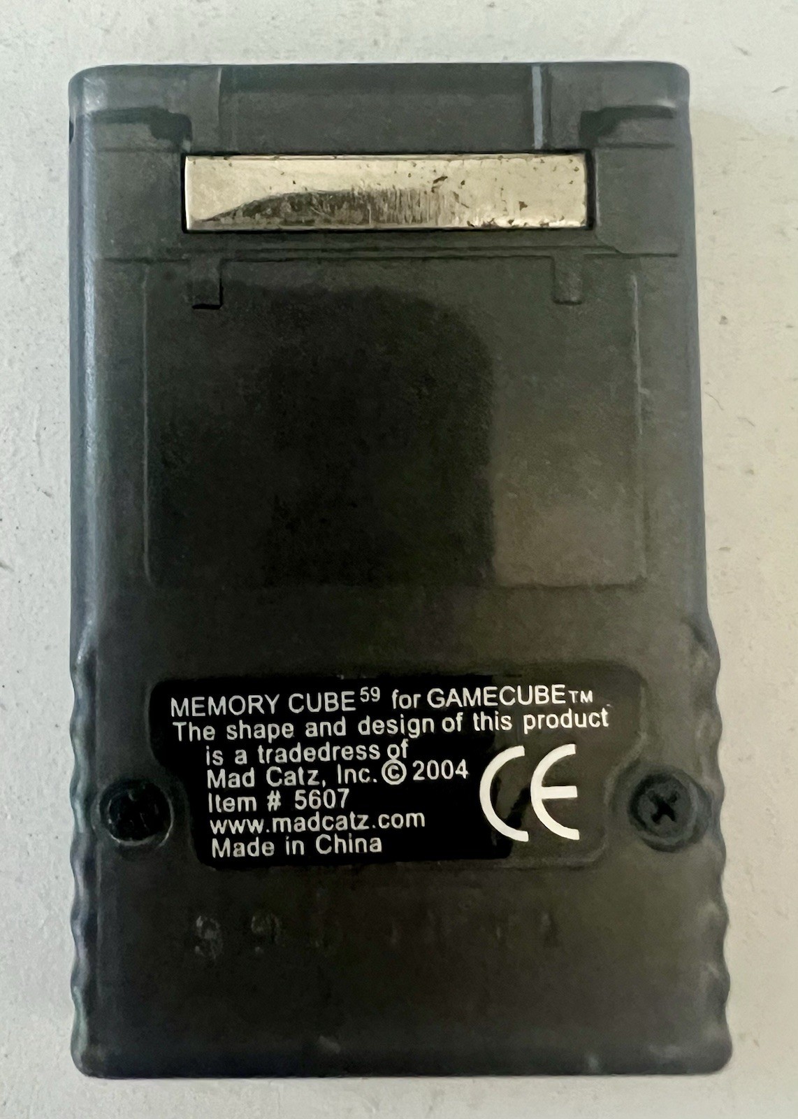 Mad Catz Nintendo GameCube Memory Cube 5607 1X Black Memory Card Tested