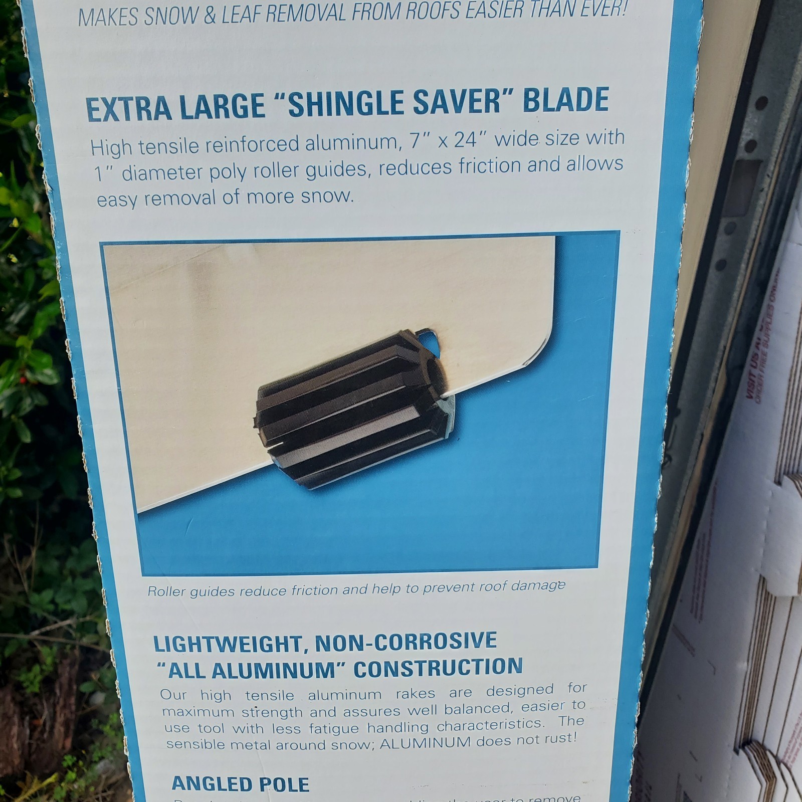 Snow & Leaf Aluminum Combo Roof Rake
