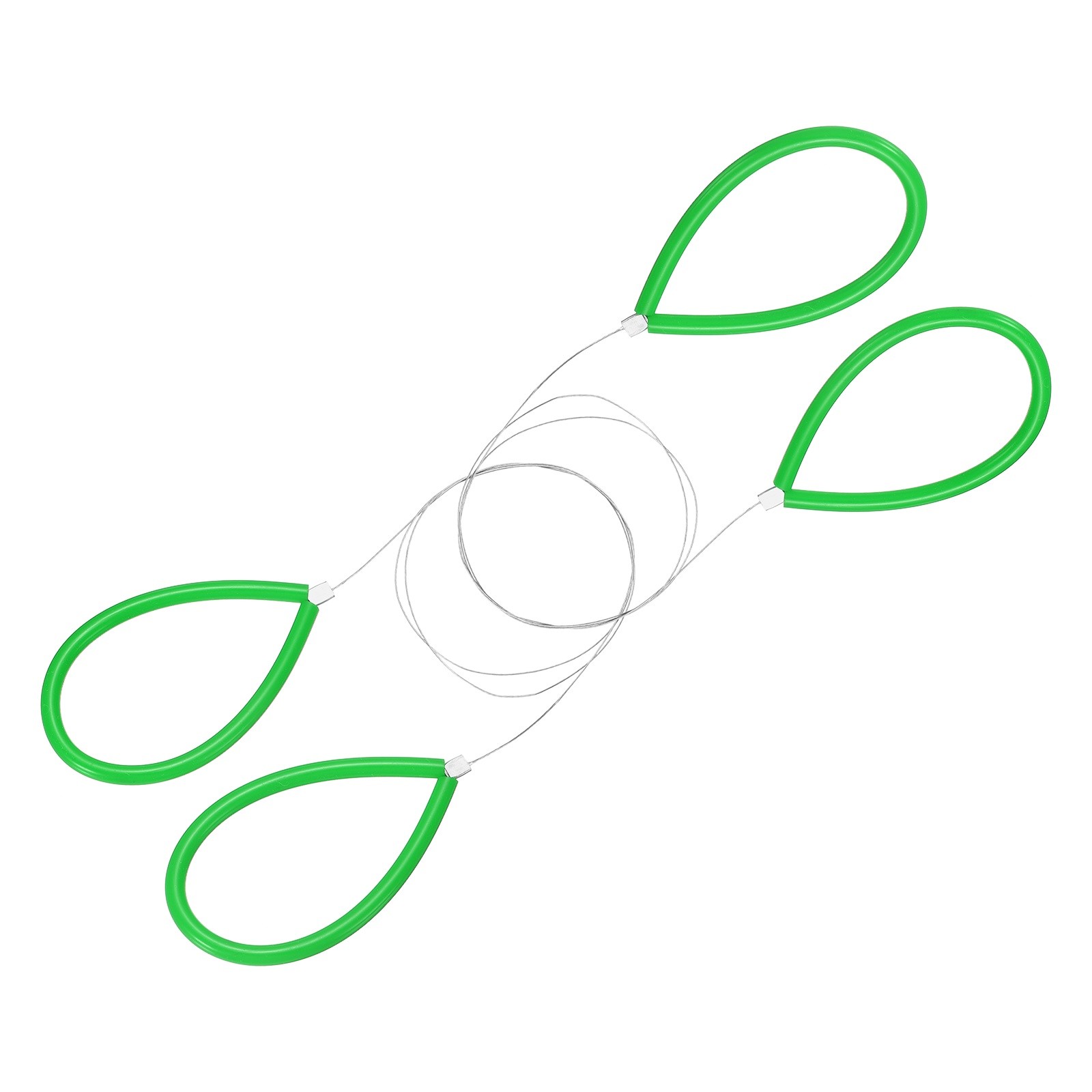 2pcs Pottery Wire Tool with Rubber Handle for Pottery, Green