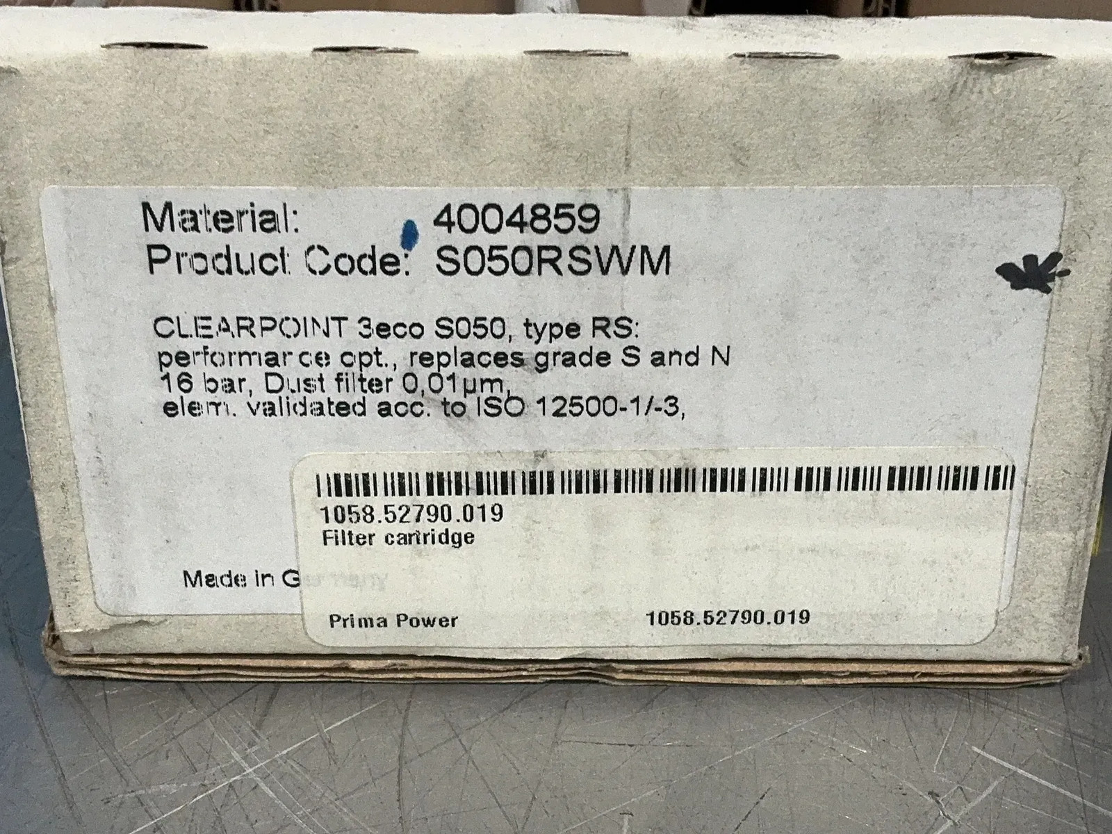 BEKO TECHNOLOGIES DUST FILTER S050RSWM