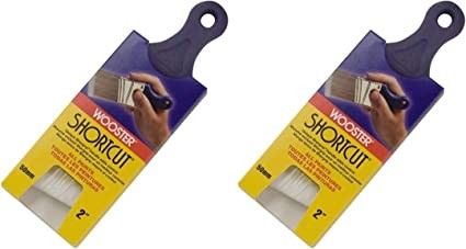 Wooster Genuine 2" Shortcut Angle Counter Paintbrush 2-Pack, Q3211-2-2PK