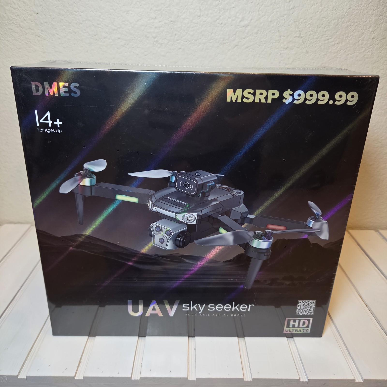 New Sealed DMES P19 UAV Sky Seeker Drone 2 Batteries 2.4G HD Camera