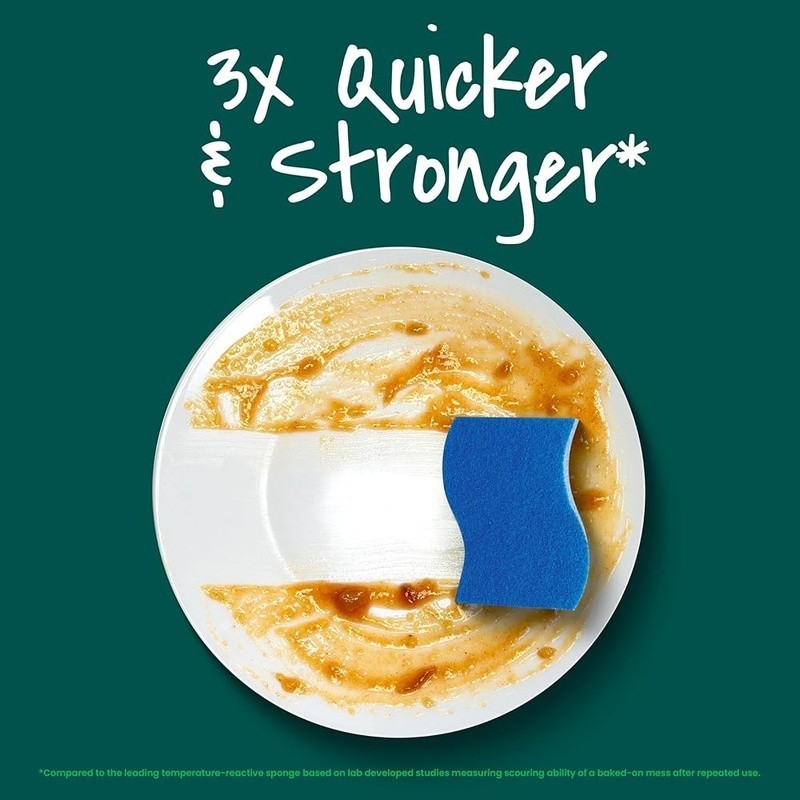 Non Scratch Cleaning Sponges Quick Durable Eco Friendly Multipurpose Sanitizing