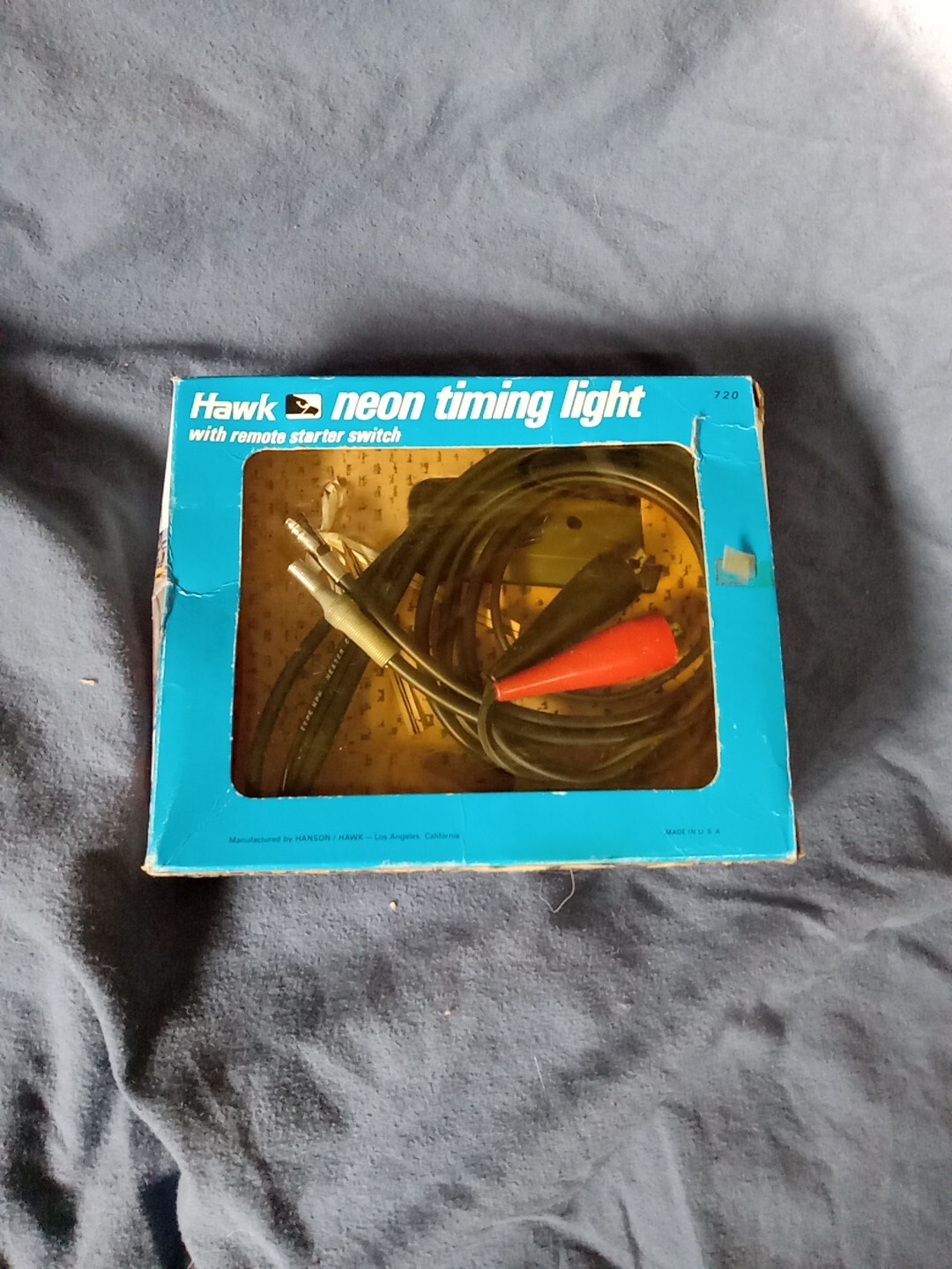 -*{J2} Vintage Hawk Neon Timing Light Used But Still In Box{J2}