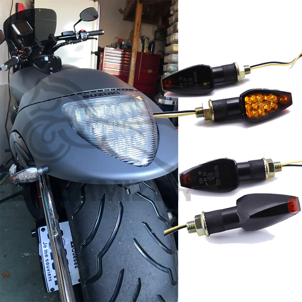 For Suzuki Boulevard M109R Motorcycle Turn Signal Indicator Arrow Lights Smoke