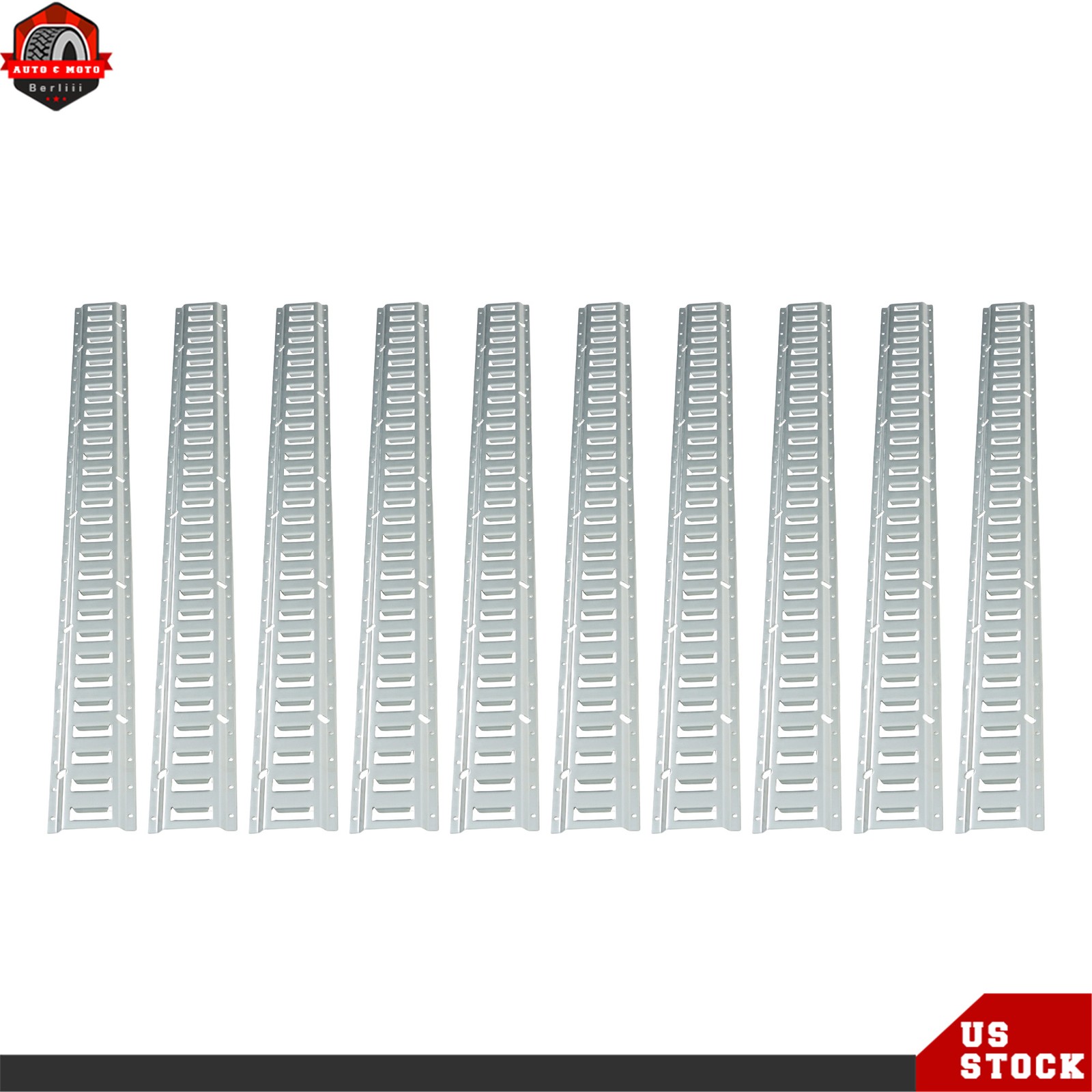 New 10 Pack For Trucks Trailers Cargo Vans Labwork 5' E Track Tie Down Rail Kit